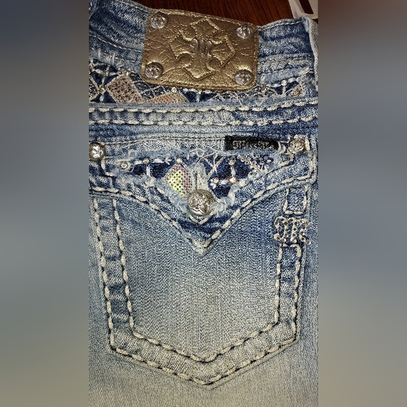 Miss Me Light Wash Cuffed Capri JE5831P5 Jeans Pre-owned - Picture 16 of 16